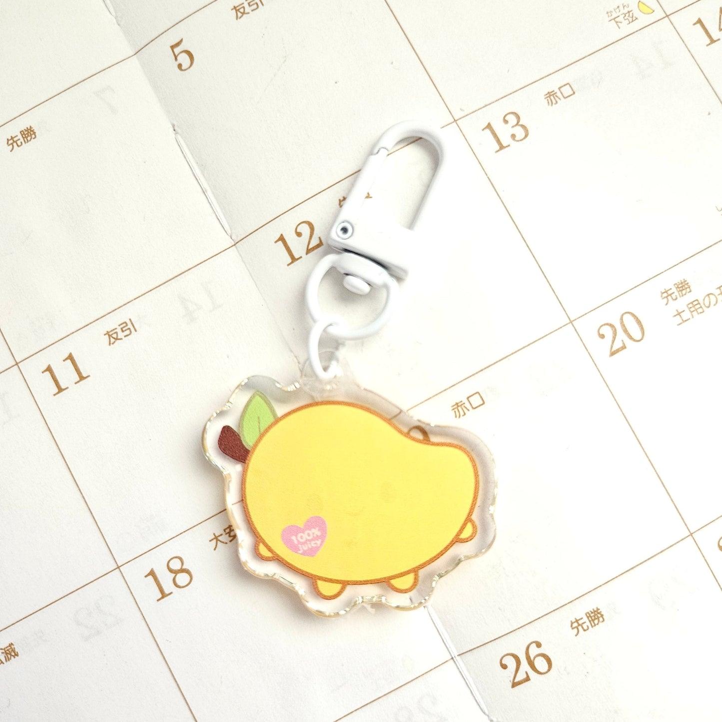 Cute Mango Acrylic Charm/Keychain