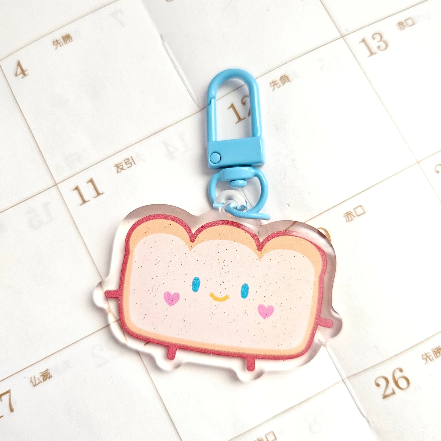 Cute Loafy Bread Acrylic Charm/Keychain