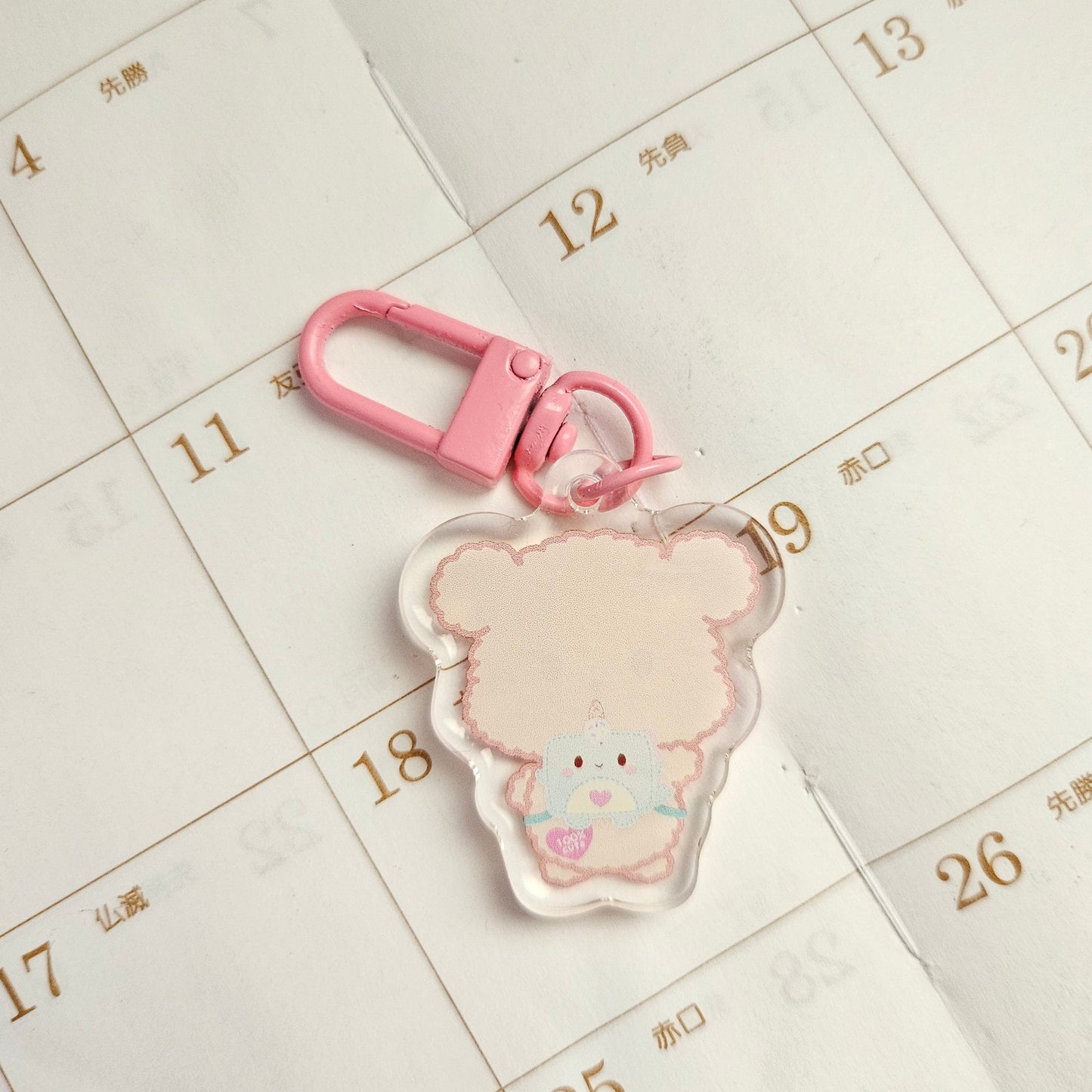 Cute Chubbyton Bear Acrylic Charm/Keychain