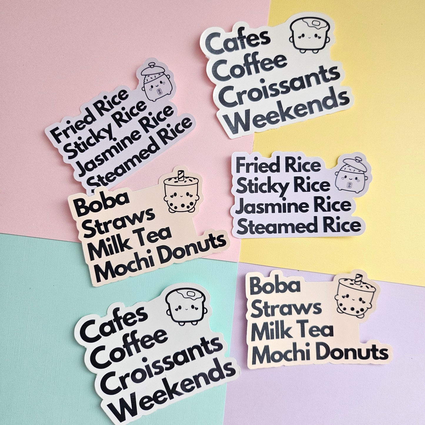 Cute Foodie Statement Vinyl Stickers