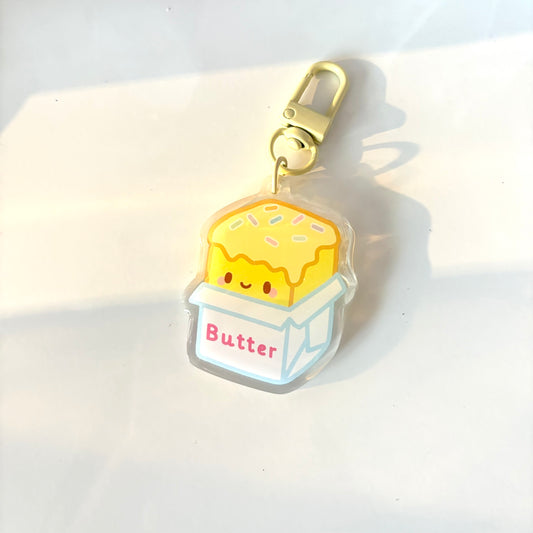 Cute Butter Acrylic Charm/Keychain