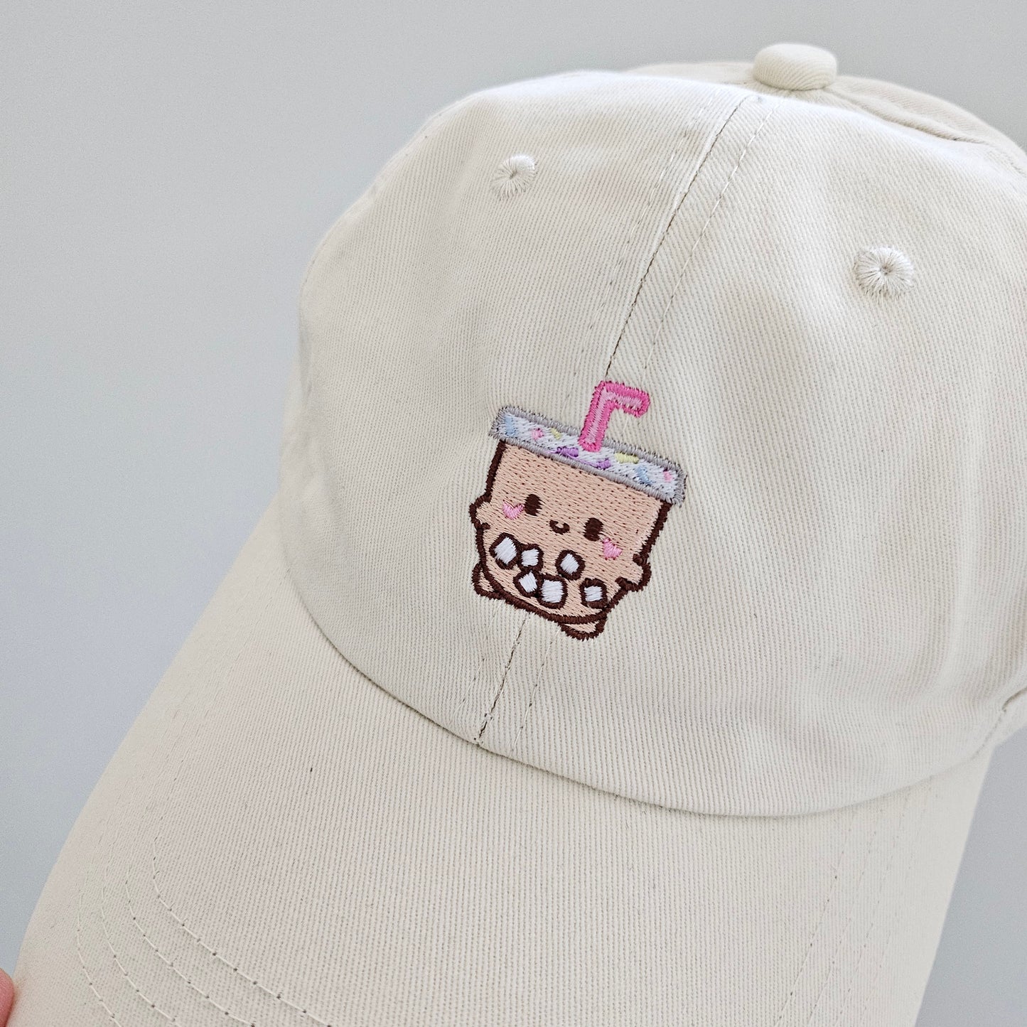 Cute Iced Coffee Embroidery Hat