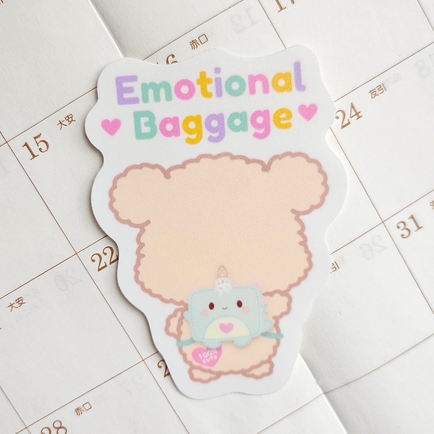 Emotional Baggage Kawaii Sticker